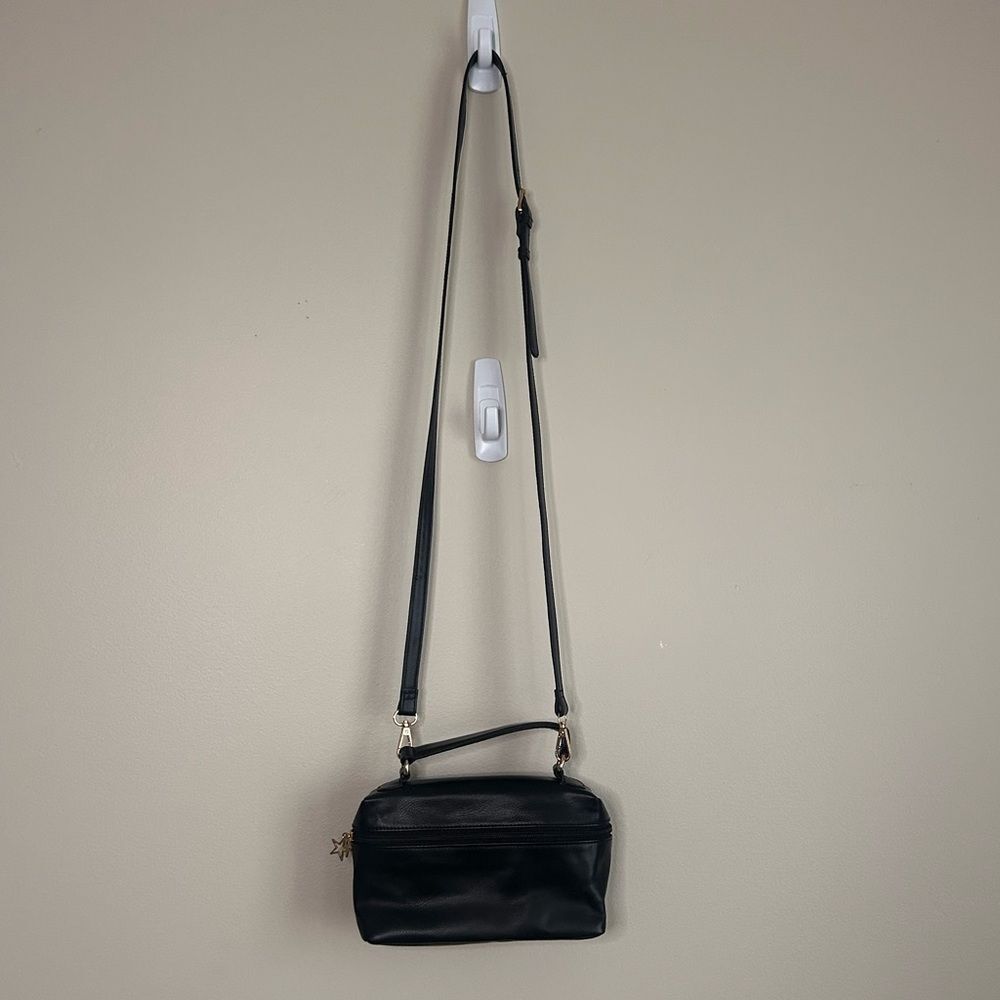 Nordstrom Area Stars Black Vegan Leather Crossbody Purse